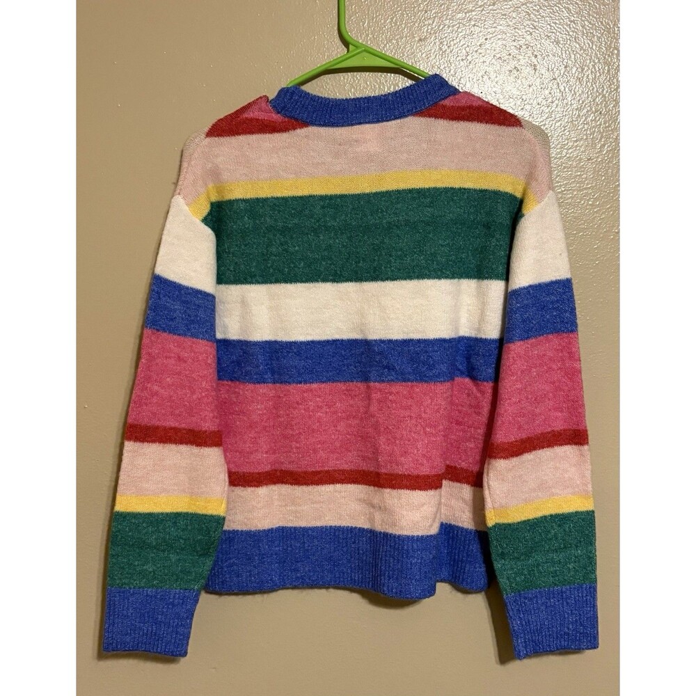 Espirit Women’s Multicolor Stripe Crewneck Sweater Size XS Long Sleeve NWT